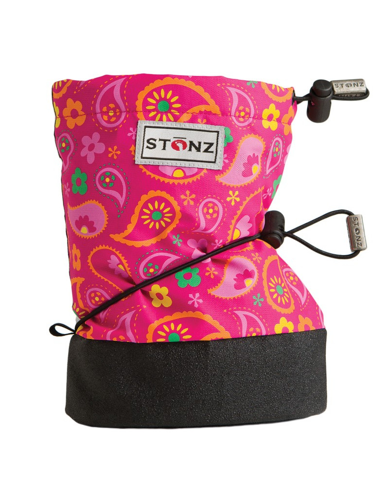 DETSKÉ OUTDOOR CAPAČKY Baby Booties - Paisley Pink Fuchsia Baby Booties Stonz®
