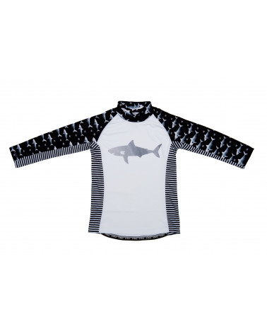 DETSKÉ TRIČKO S UV OCHRANOU - Black Shark Detské UV-tričká Stonz