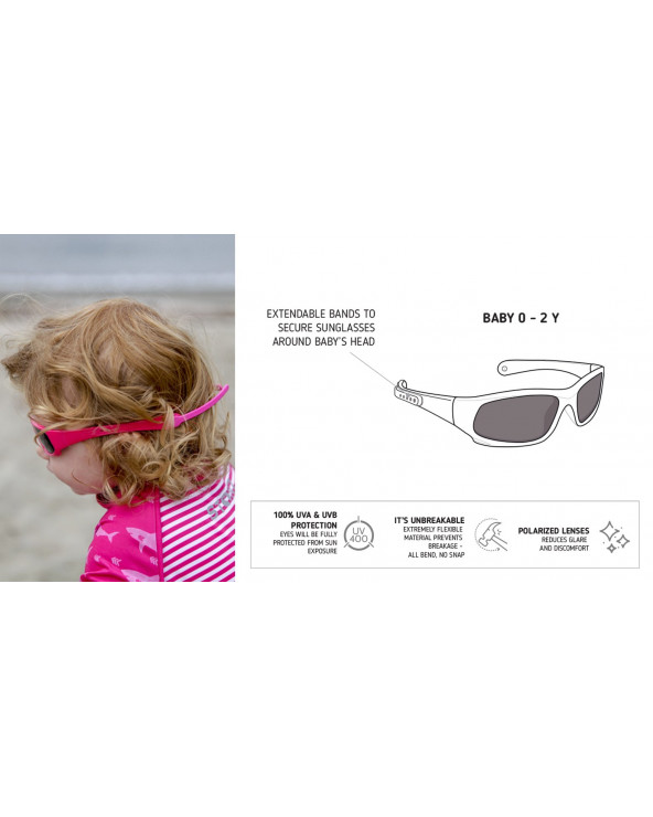 DETSKÉ SLNEČNÉ OKULIARE UV400 - biela Slnečné okuliare Stonz®