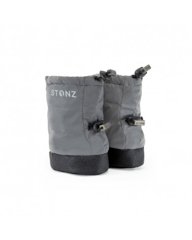 Sold Out           BABY PUFFER BOOTIES - REFLECTIVE SILVER Baby Booties Stonz®